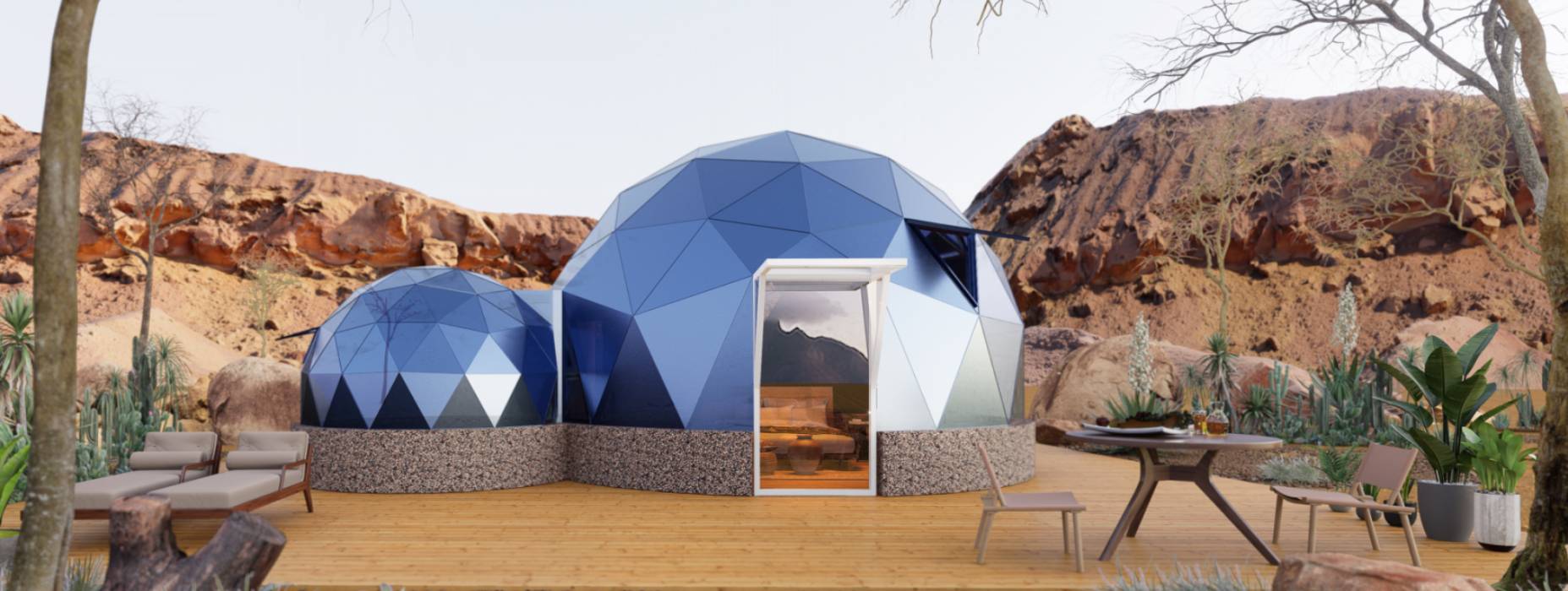 乡城县球形智能光伏玻璃星空房